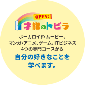 才能のトビラ～自分の好きなことを学べます